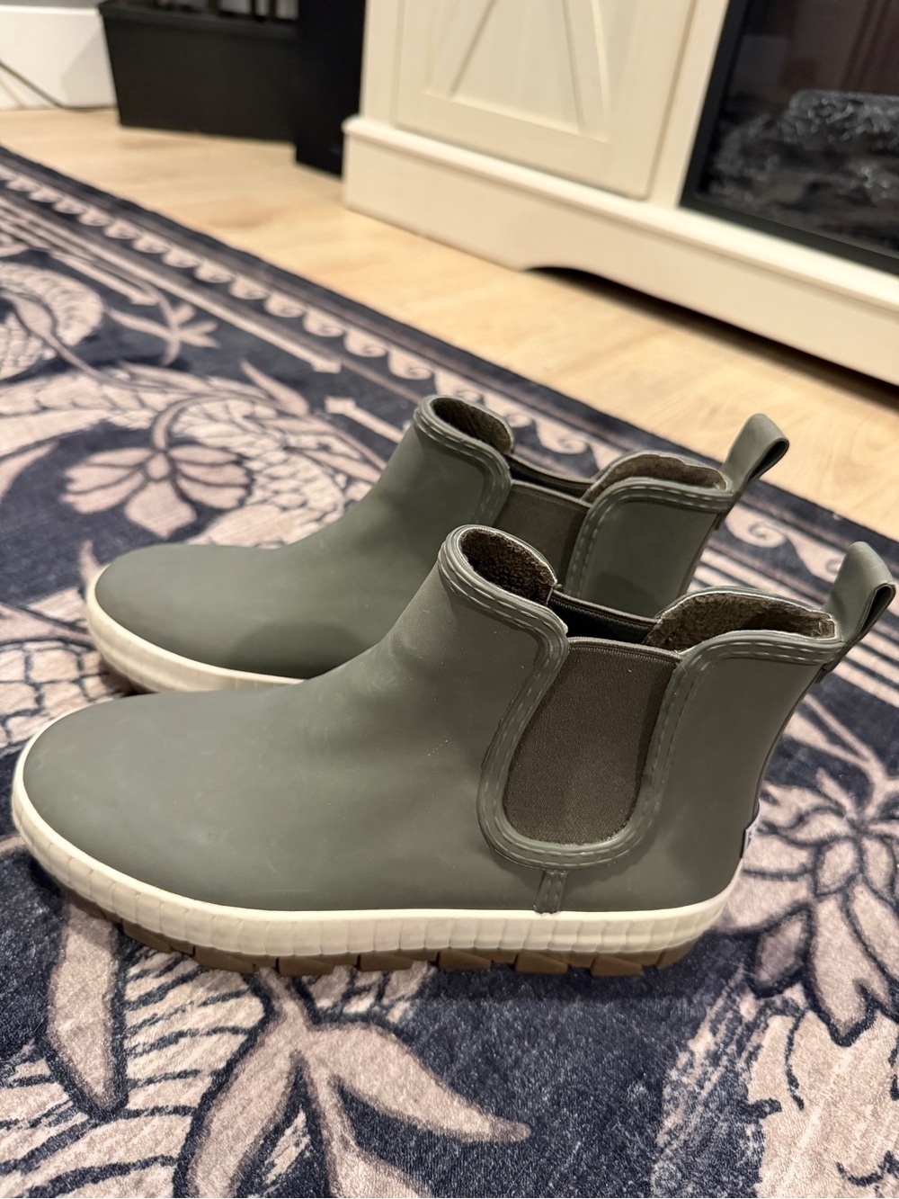 Sperry Dark Green Rain Booties